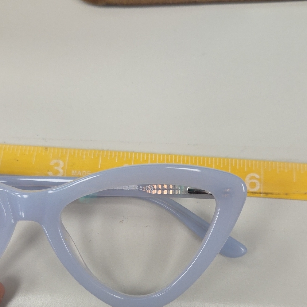 Yes- Elegant Light Blue Cat-Eye Glasses - Picture 5 of 5